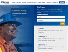 Tablet Screenshot of maritimeelectric.com